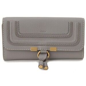 Chloe Marcie Cashmere Long Wallet Gray